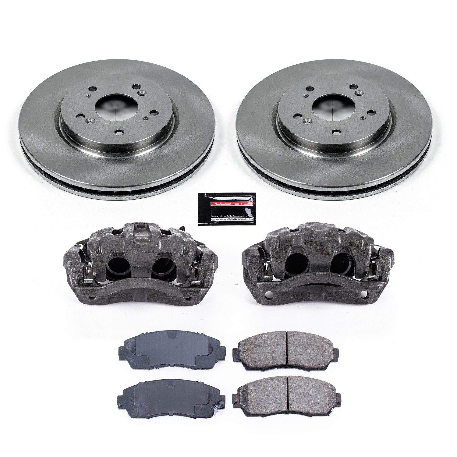PowerStop Z17 Evolution Ceramic Front Brake Kit - 8-Pc, Ceramic — image 2