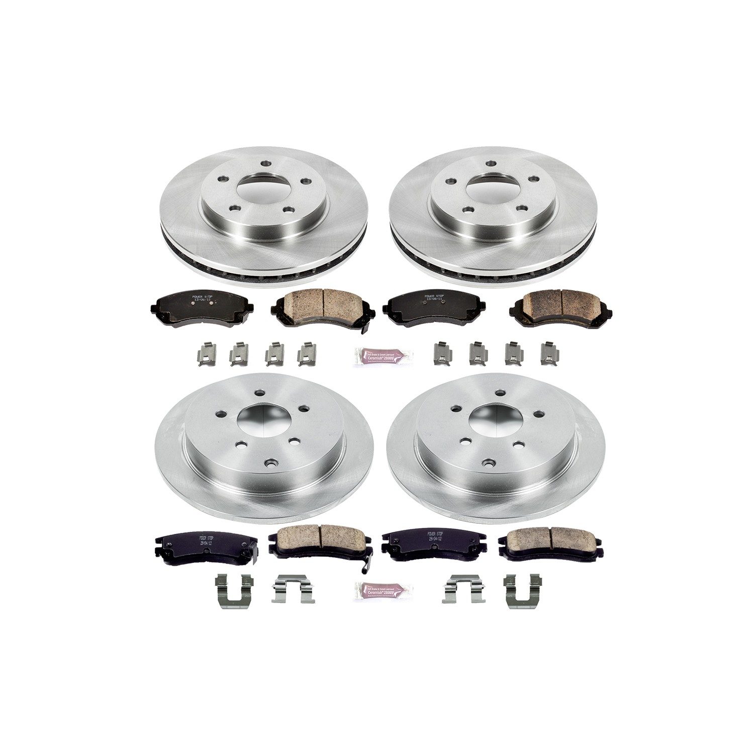 PowerStop Z17 Evolution Ceramic Front & Rear Brake Kit - 4-Pc, Ceramic — image 2