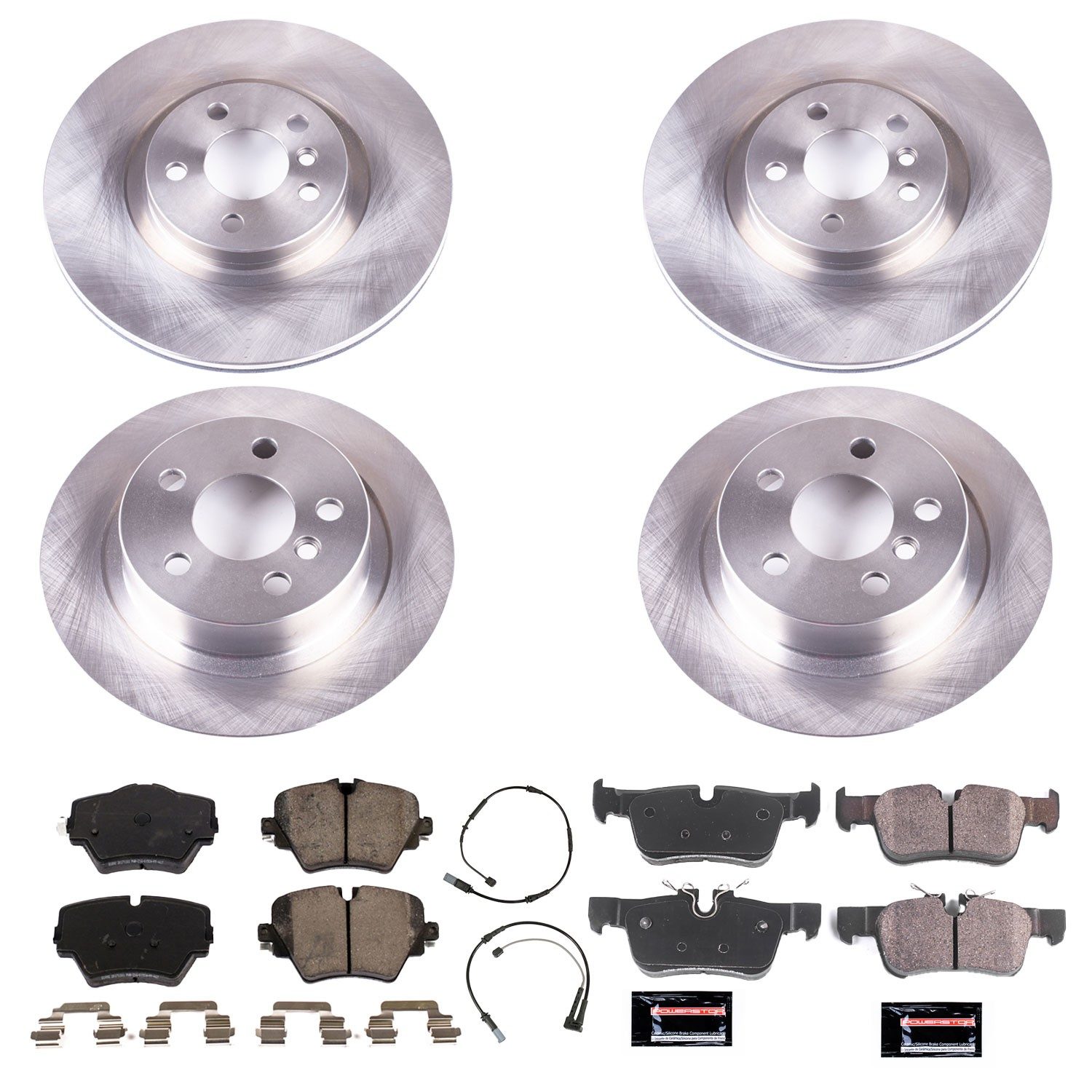 PowerStop Z17 Evolution Ceramic Front & Rear Brake Kit - 6-Pc, Ceramic — image 2