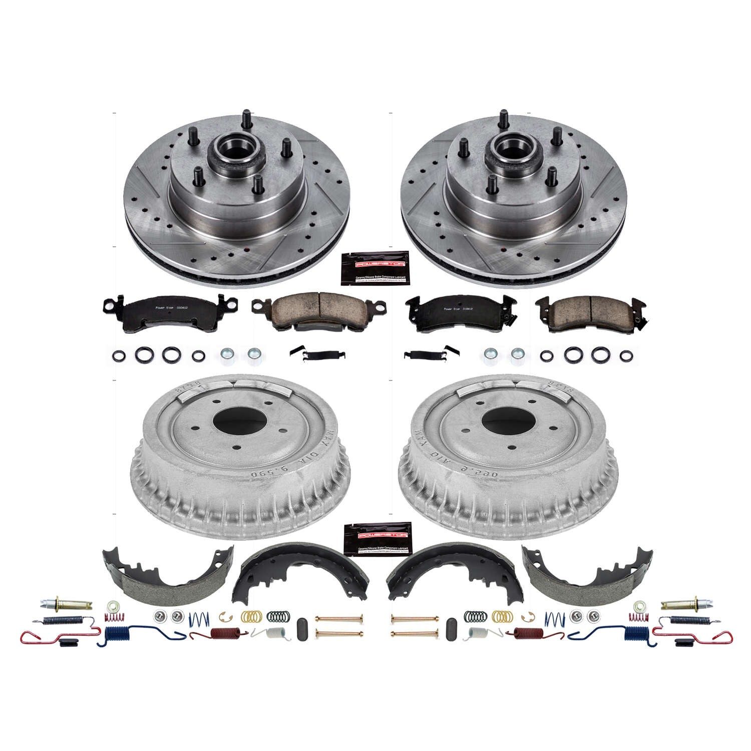 PowerStop Z23 Evolution Sport Front & Rear Brake Pads - Carbon-Fiber Ceramic — image 2