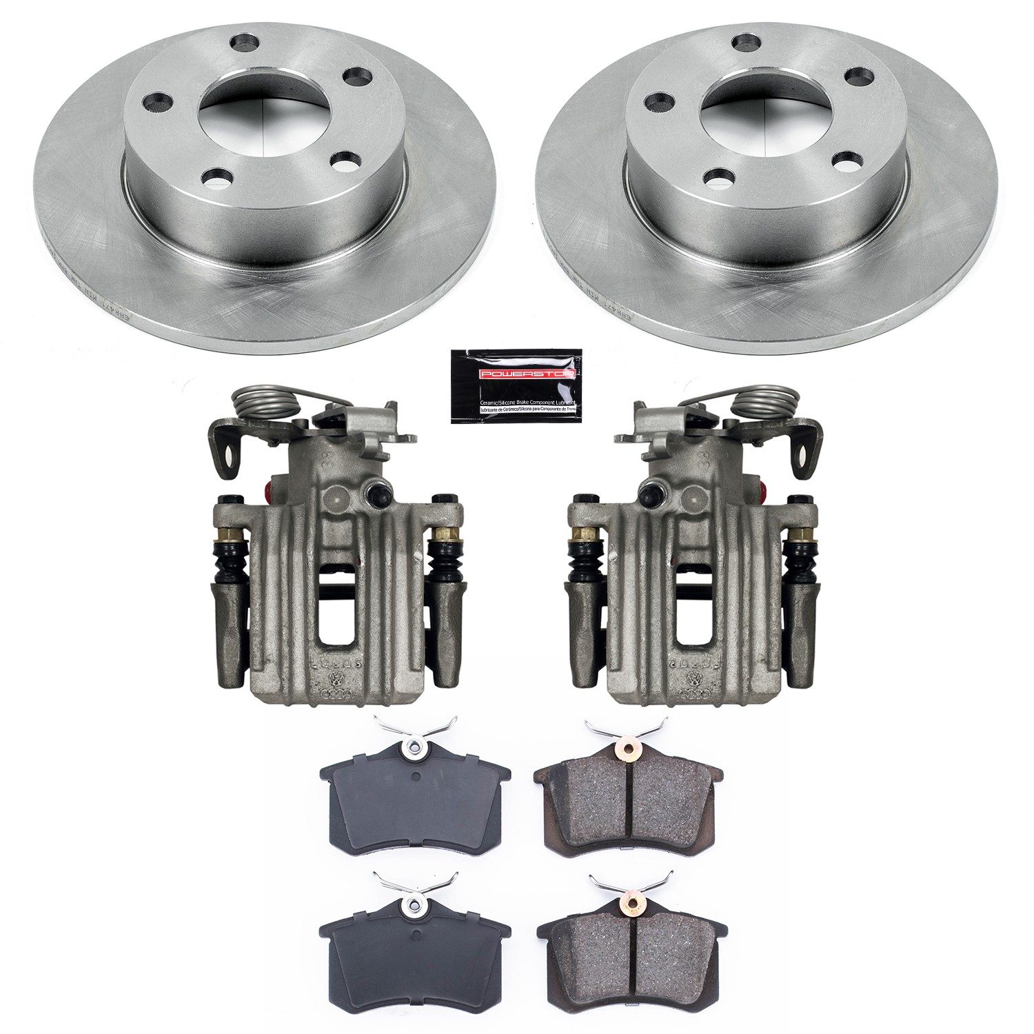 PowerStop Z17 Evolution Ceramic Rear Brake Kit - 8-Pc, Ceramic — image 2