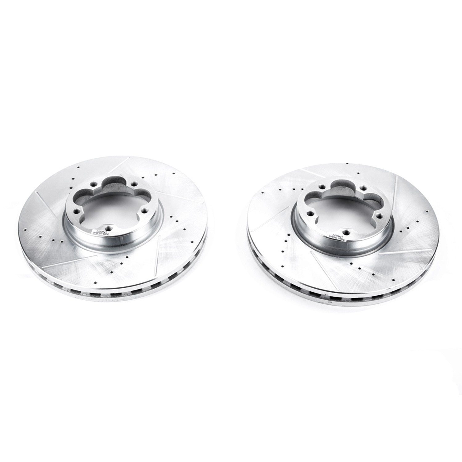 PowerStop Evolution Sport Front Brake Rotors - Drilled & Slotted Zinc Plated — image 3