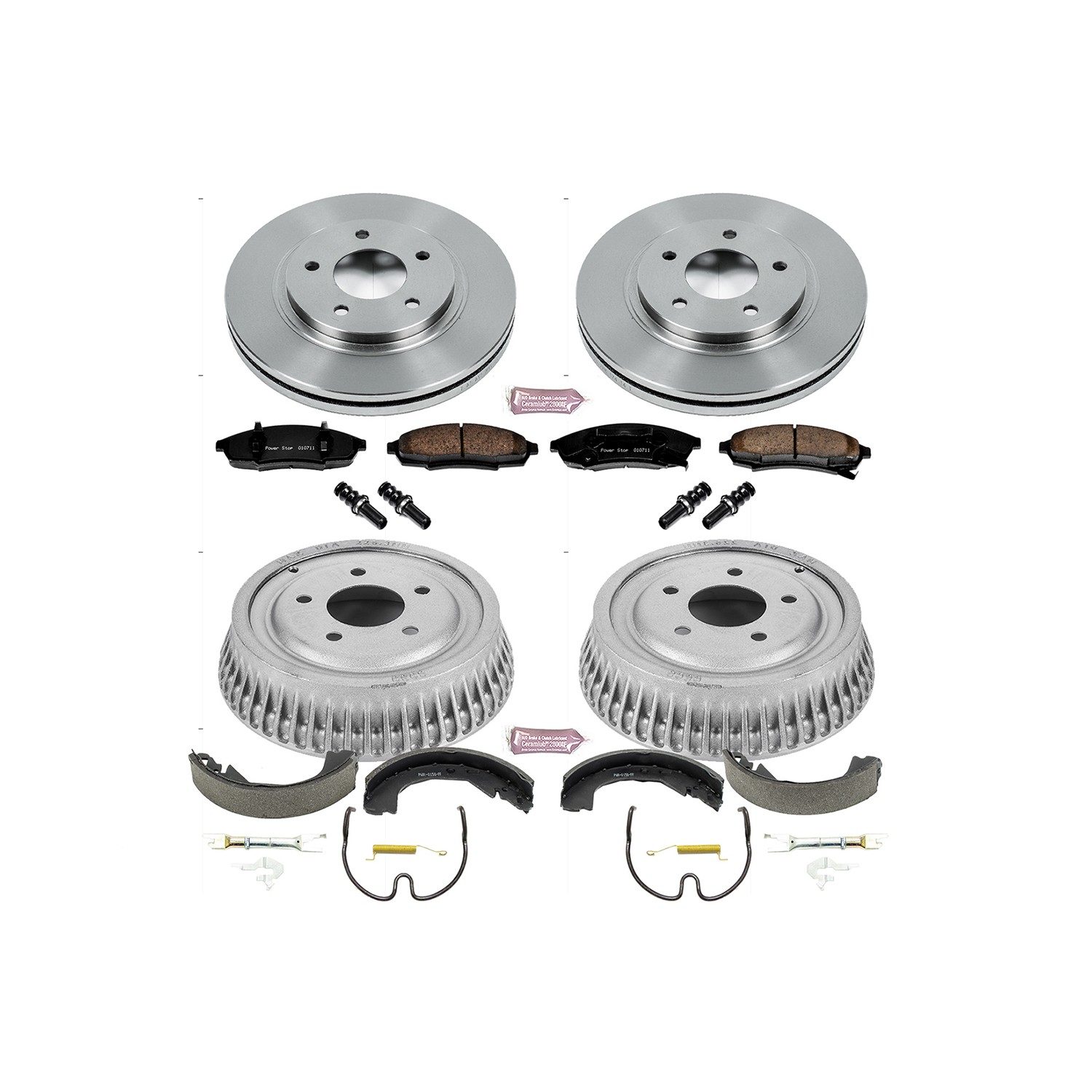 POWERSTOP Disc Brake Pad and Rotor / Drum Brake Shoe and Drum Kit KOE15125DK