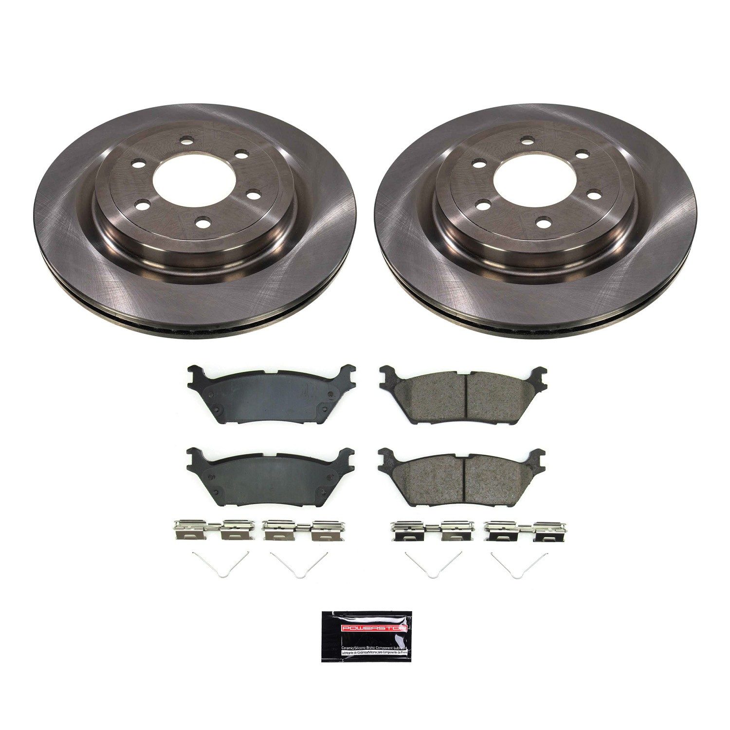PowerStop Z17 Evolution Ceramic Rear Brake Kit - 4-Pc, Ceramic — image 2