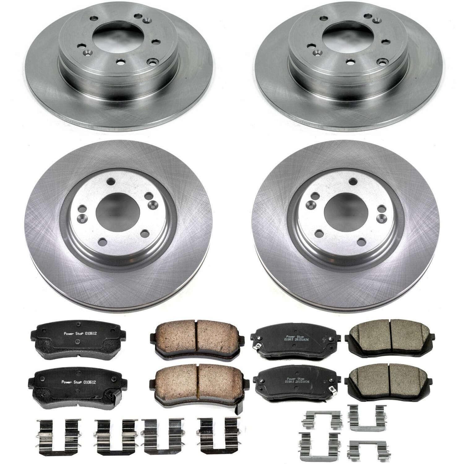 PowerStop Z17 Evolution Ceramic Front & Rear Brake Kit - 4-Pc, Ceramic — image 2