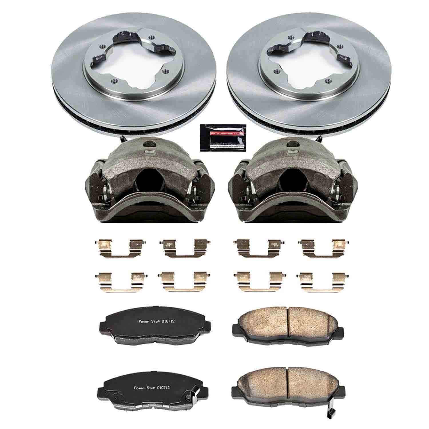 PowerStop Z17 Evolution Ceramic Front Brake Kit - 8-Pc, Ceramic — image 2