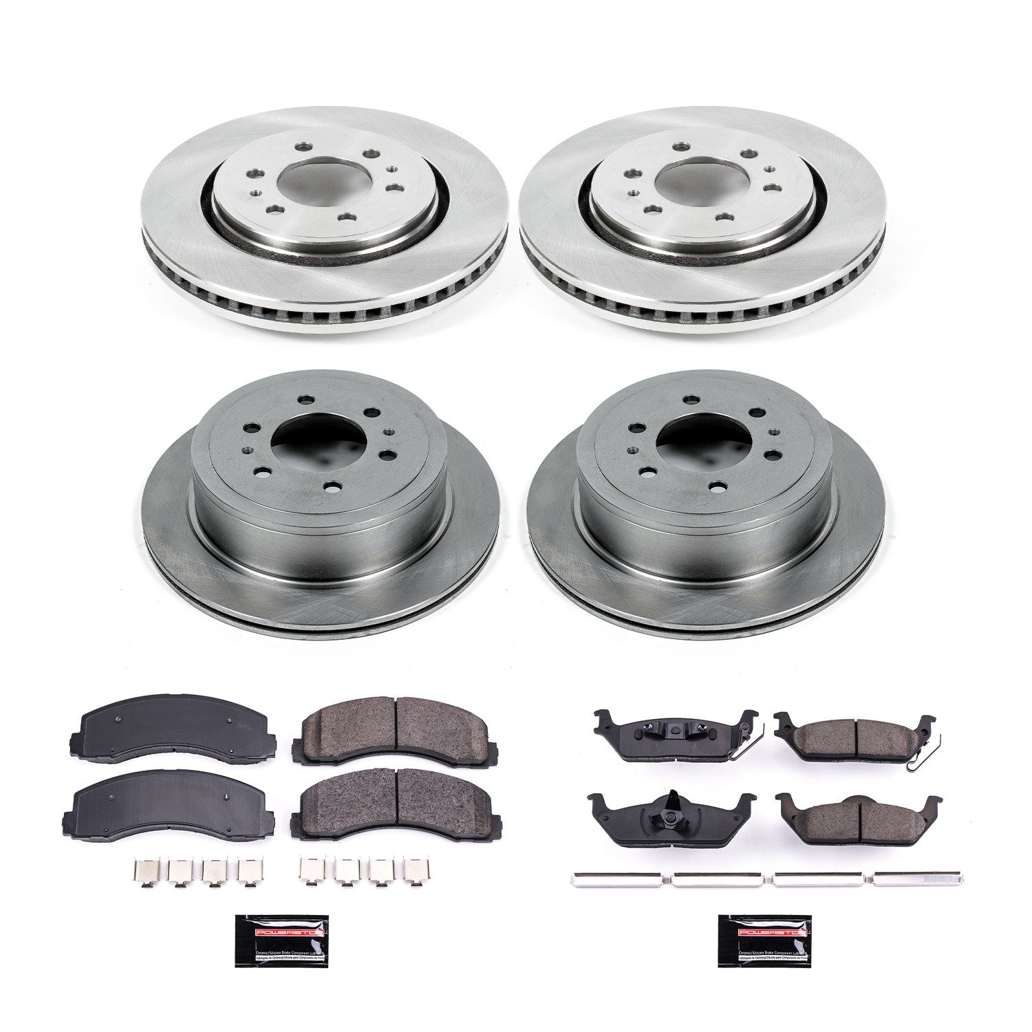 PowerStop Z17 Evolution Ceramic Front & Rear Brake Kit - 4-Pc, Ceramic — image 2