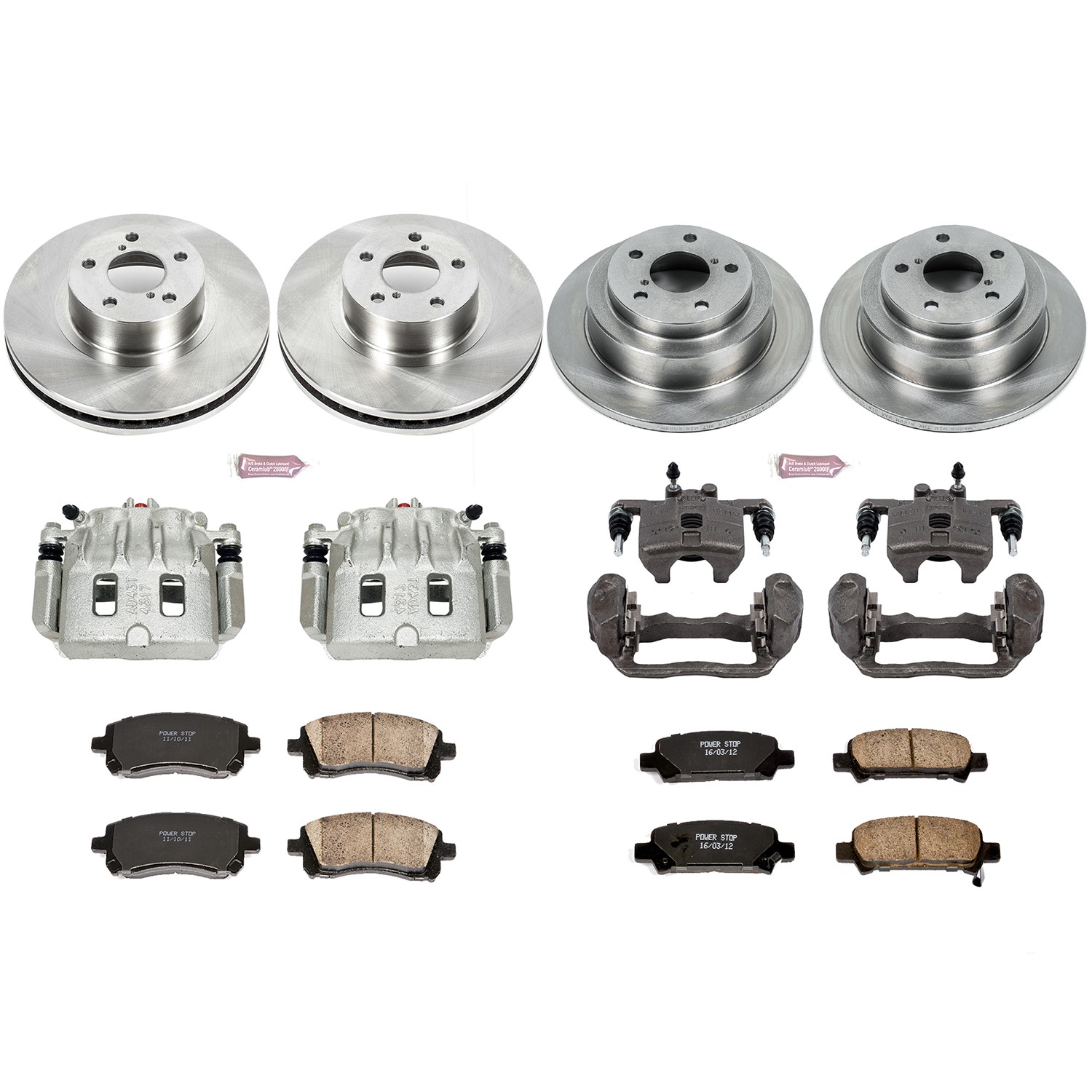 PowerStop Z17 Evolution Ceramic Front & Rear Brake Kit - 8-Pc, Ceramic - 2