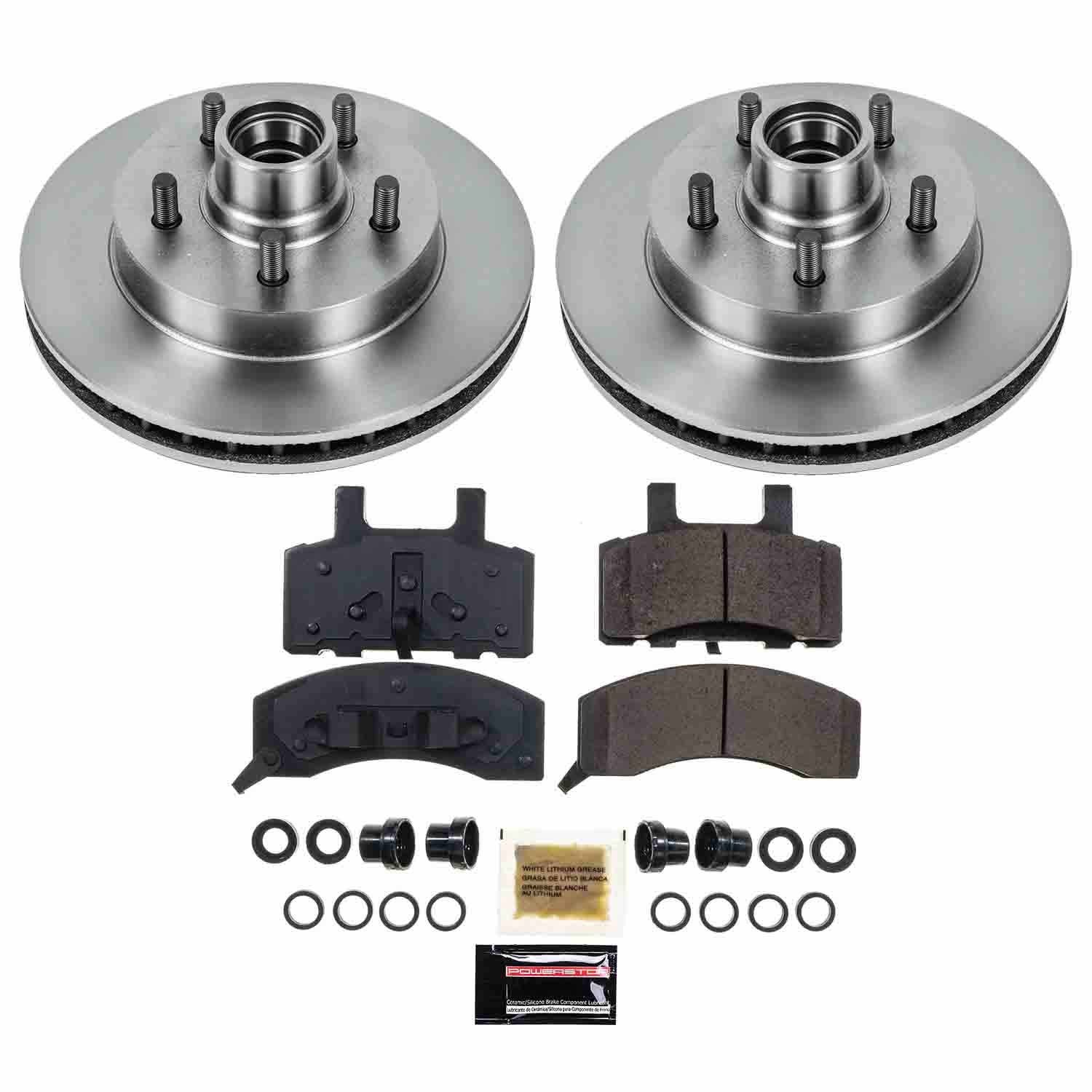 PowerStop Z17 Evolution Ceramic Front Brake Kit - 4-Pc, Ceramic — image 2