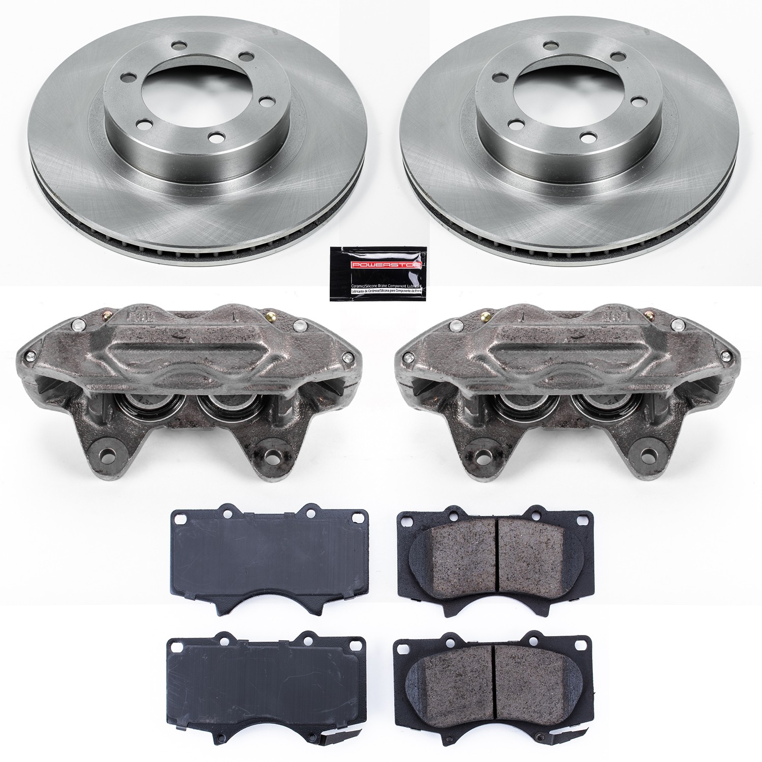 PowerStop Z17 Evolution Ceramic Front Brake Kit - 8-Pc, Ceramic - 2