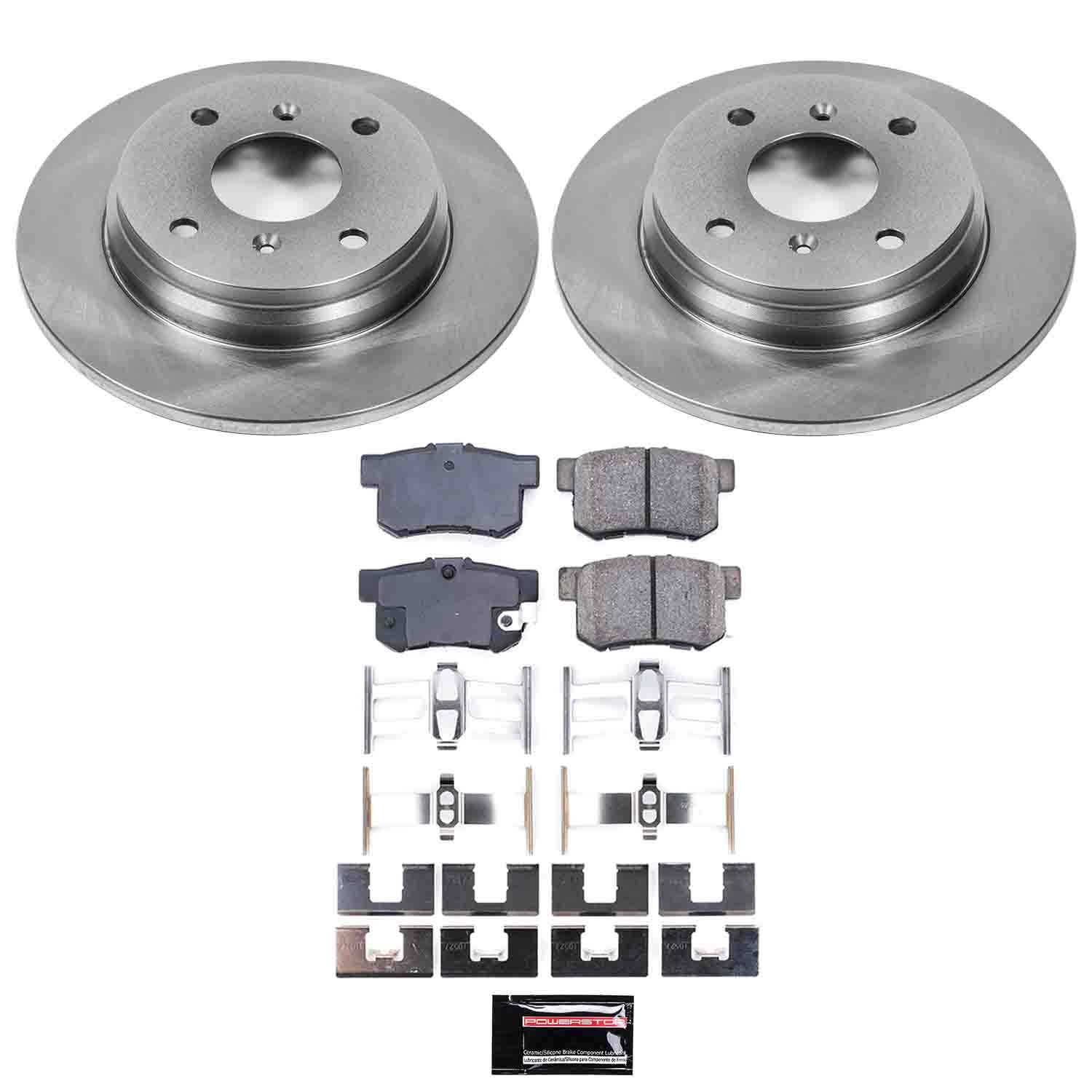 PowerStop Z17 Evolution Ceramic Rear Brake Kit - 4-Pc, Ceramic - 2