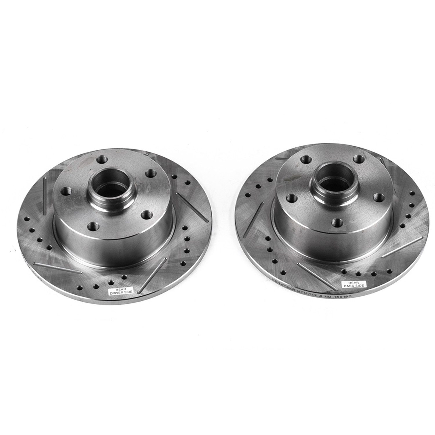 PowerStop Evolution Sport Rear Brake Rotors - Drilled & Slotted — image 2