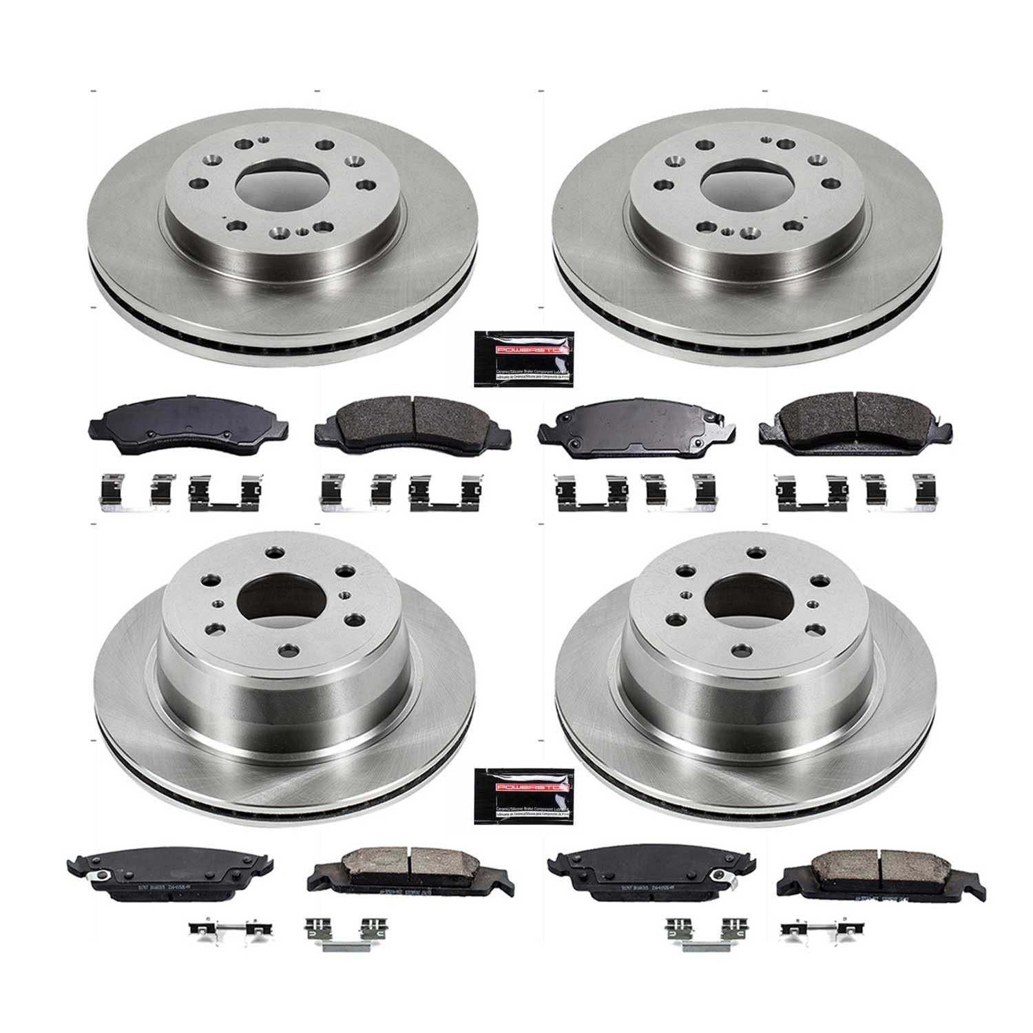 PowerStop Z17 Evolution Ceramic Front & Rear Brake Kit - 4-Pc, Ceramic — image 2