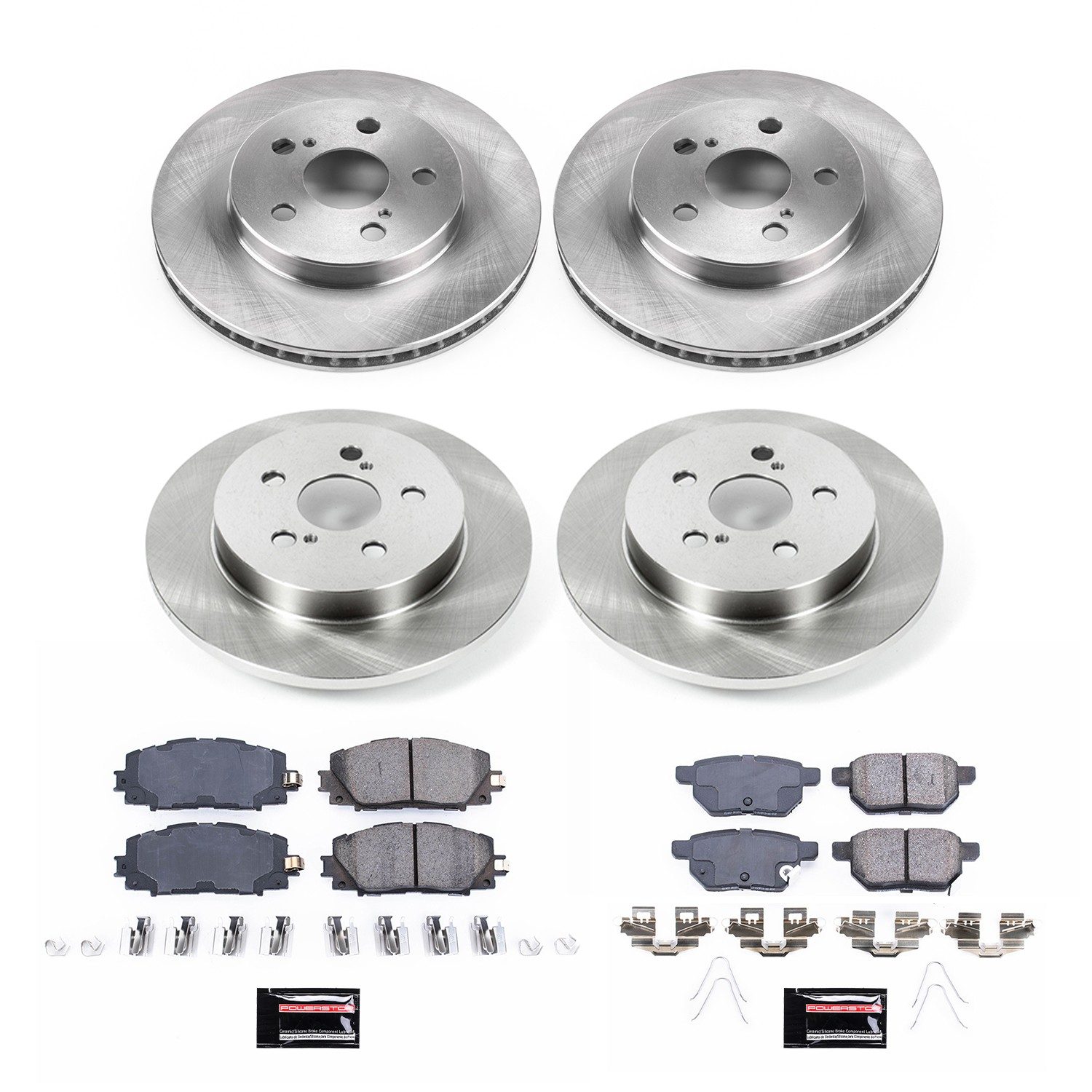 PowerStop Z17 Evolution Ceramic Front & Rear Brake Kit - 4-Pc, Ceramic — image 2