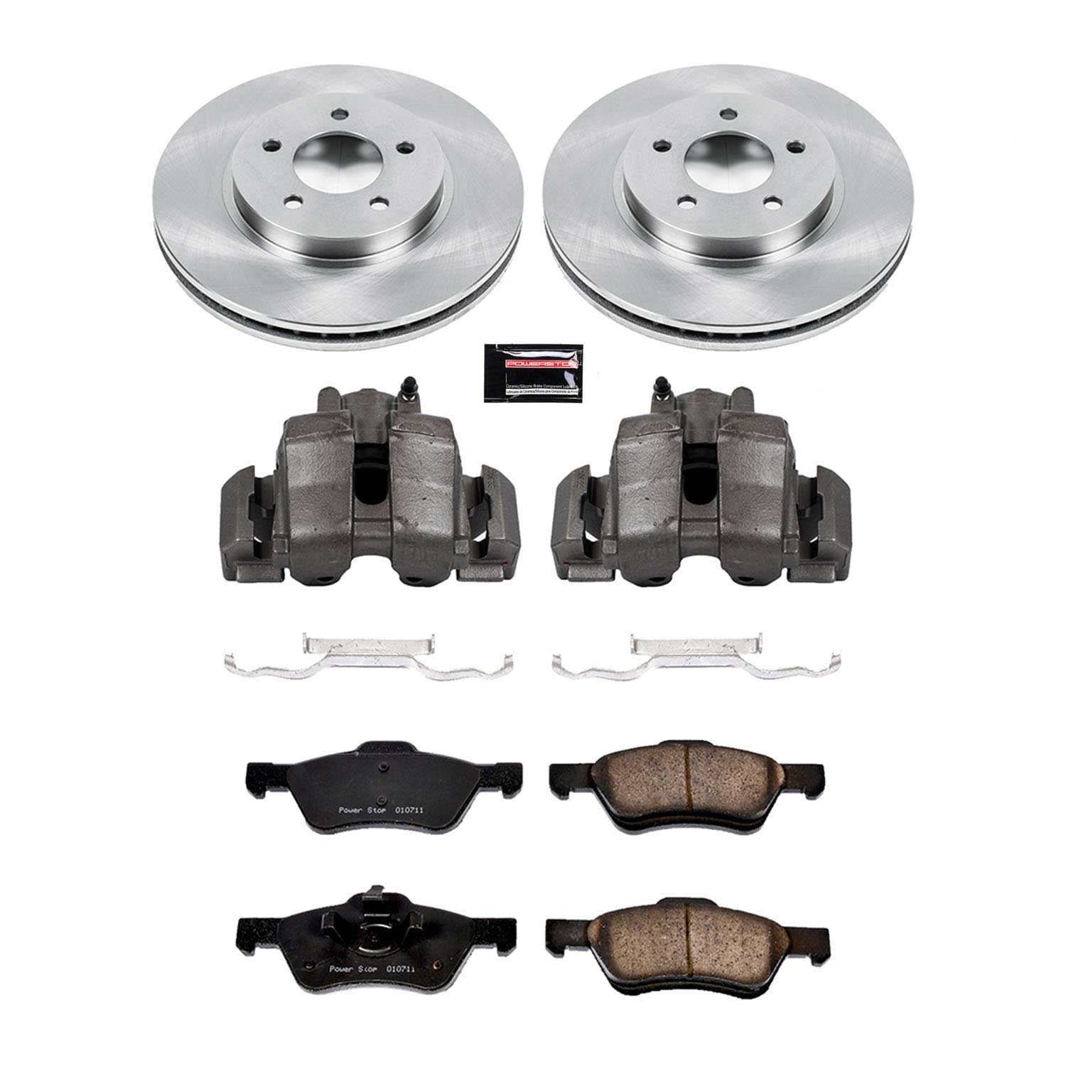 PowerStop Z17 Evolution Ceramic Front Brake Kit - 8-Pc, Ceramic - 2