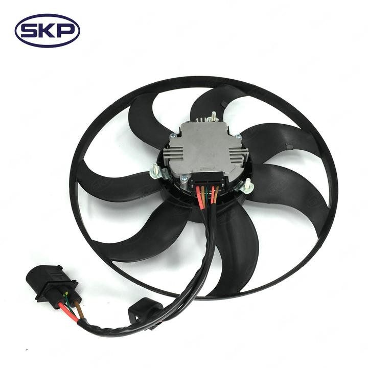 Left Engine Cooling Fan Motor | SKP SK351039191 Fits Volkswagen Audi — image 2