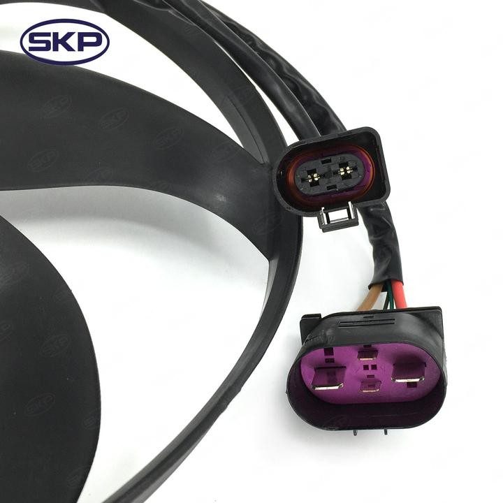Left Engine Cooling Fan Motor | SKP SK351039191 Fits Volkswagen Audi — image 3