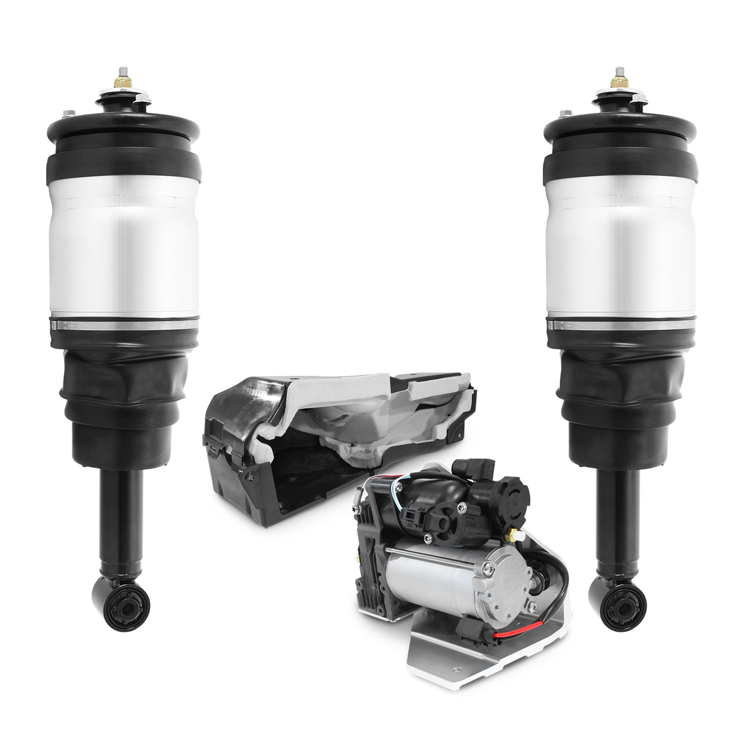 Suncore Rear Air Suspension Strut Set | 73R-18-R-KIT Fits Land Rover