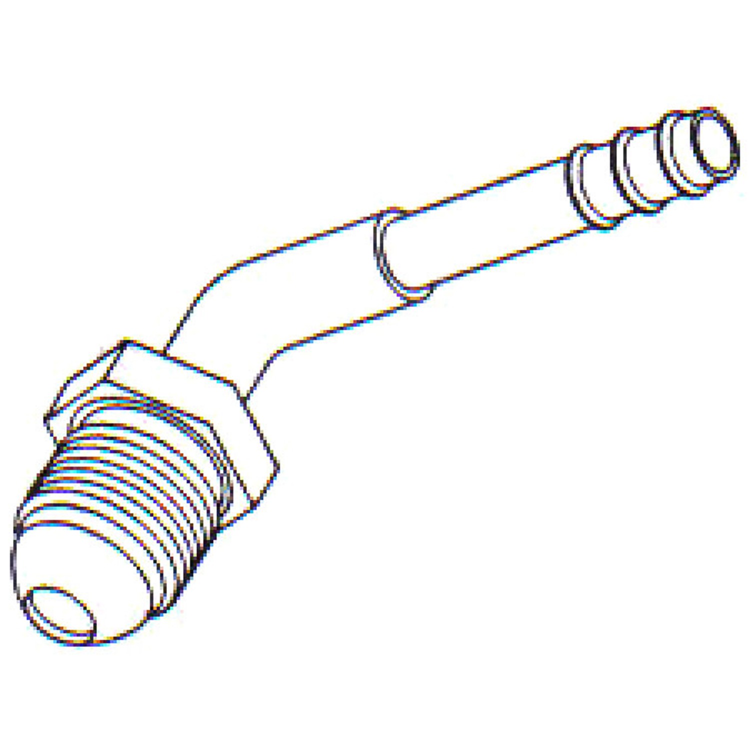 UAC A/C Refrigerant Hose Fitting - FT 0617 - Main Image