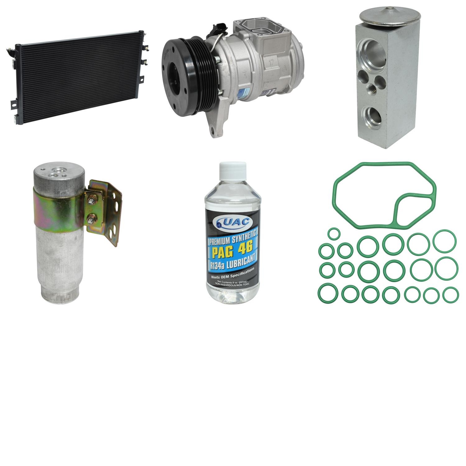 UAC 2000 Dodge Grand Caravan Sport V6 3.8L A/C Compressor Kit - KT 1163A