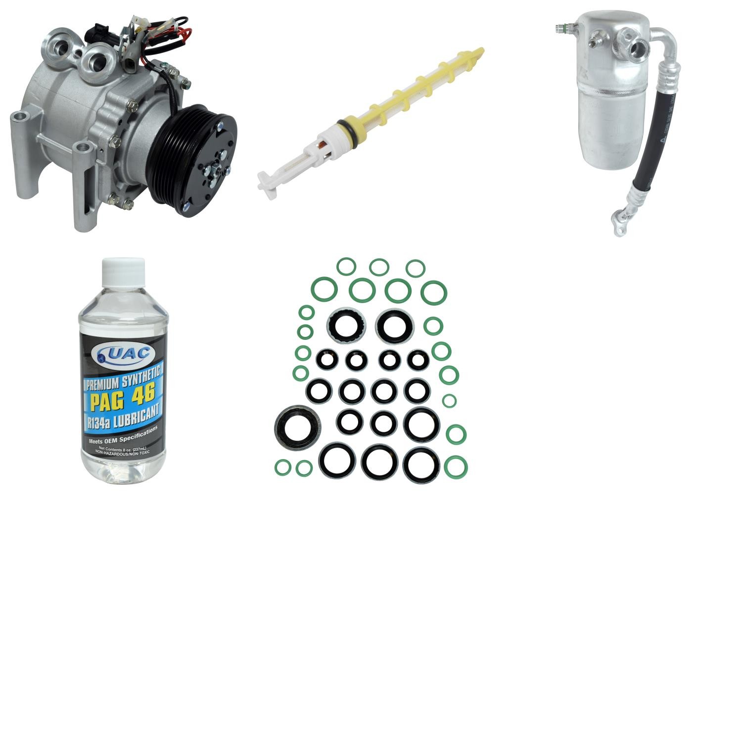 UAC 2003 Isuzu Ascender L6 4.2L A/C Compressor Kit - KT 4409