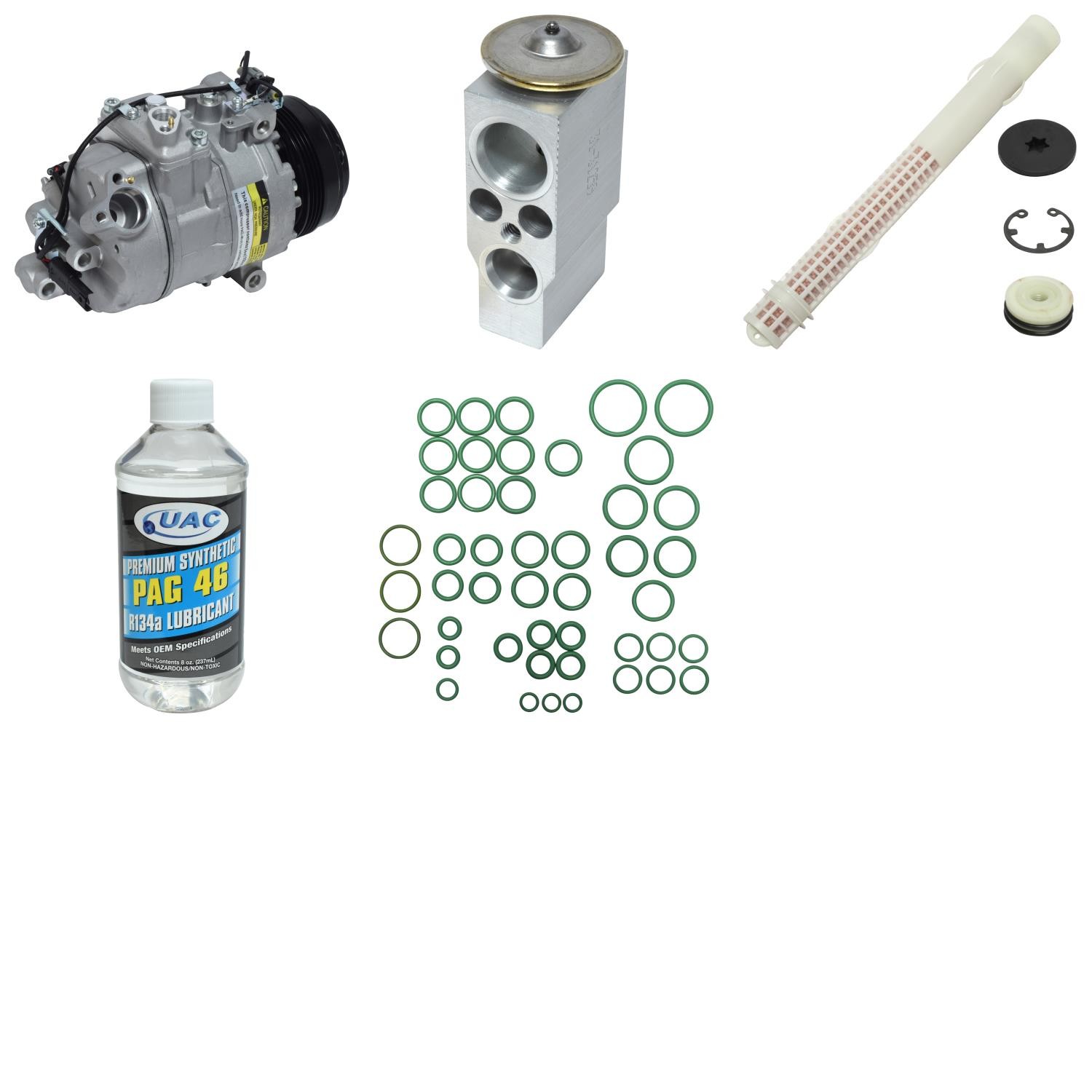 UAC 2010 BMW 750Li V8 4.4L A/C Compressor Kit - KT 4718