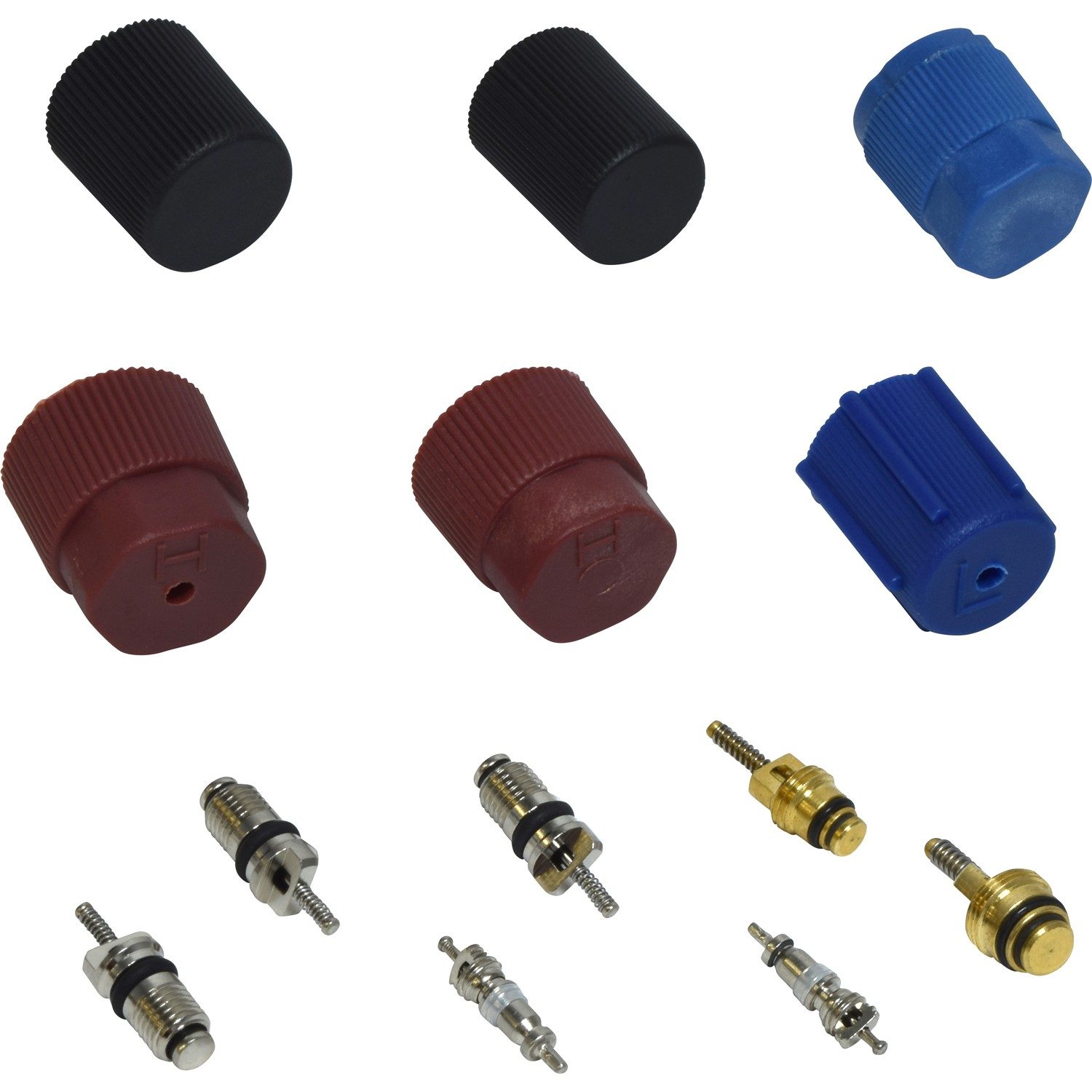 UAC A/C System Valve Core and Cap Kit - VC 2906C
