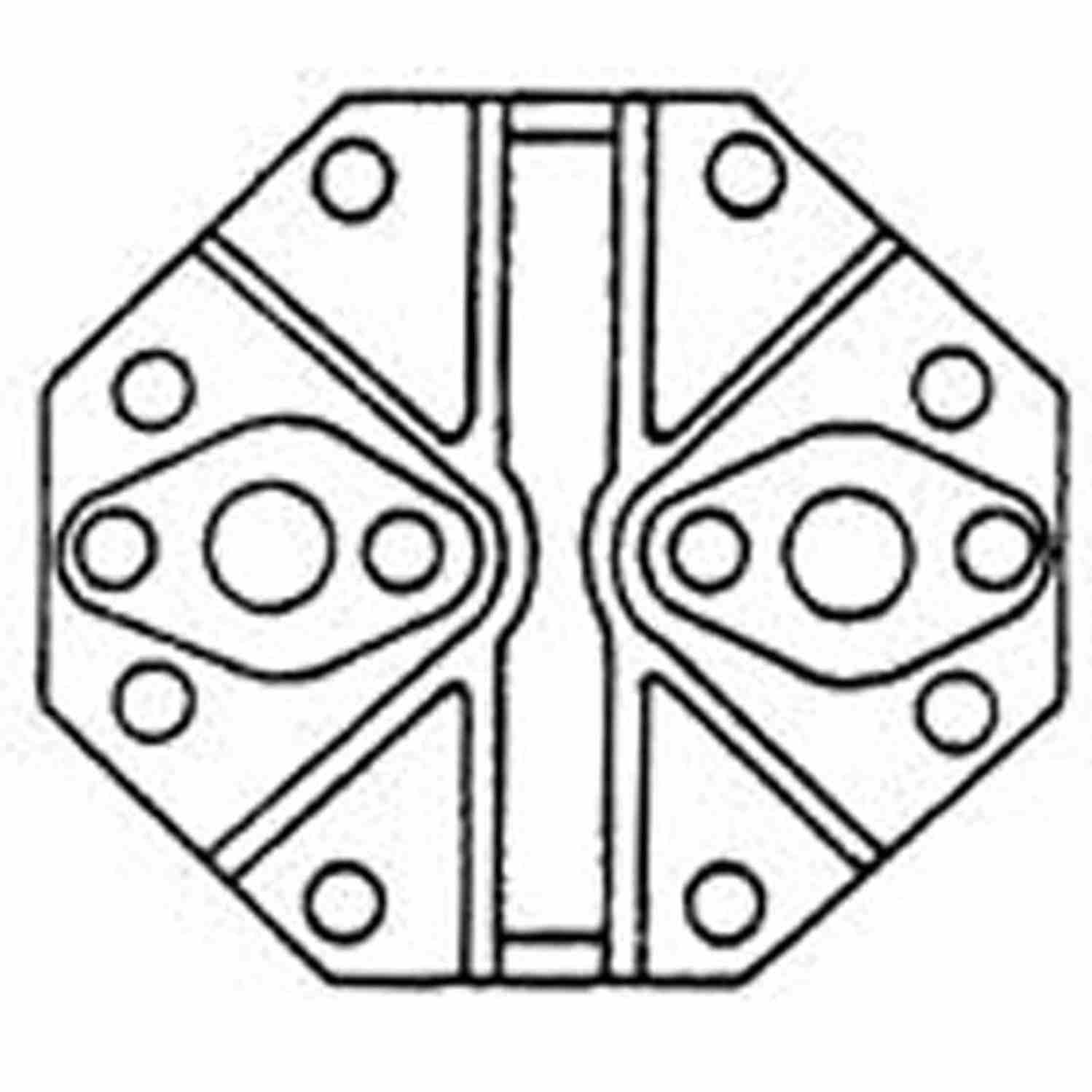 UAC A/C Compressor Head - CH 488-16346