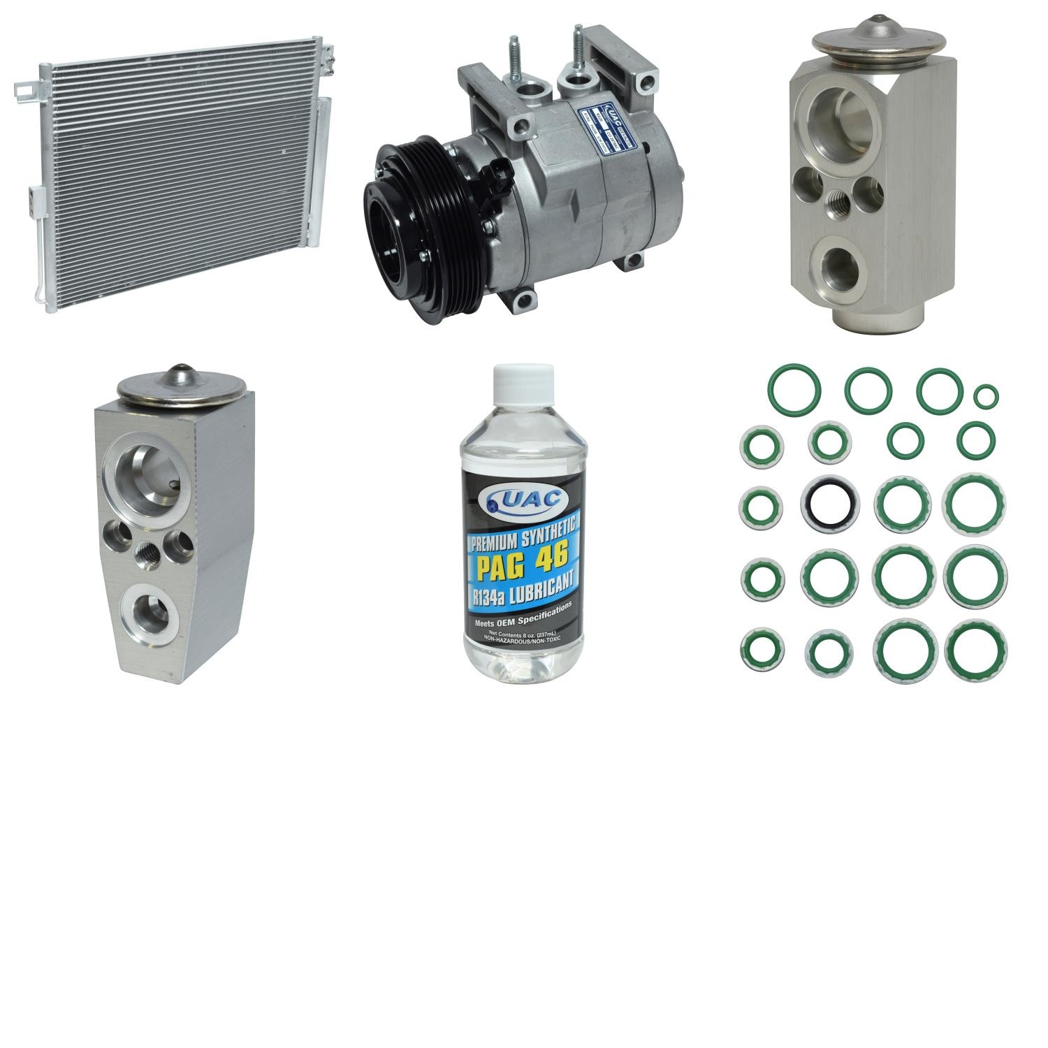 UAC 2019-2020 Dodge Durango Enforcer V6 3.6L A/C Compressor Kit - KT 4703A - 2