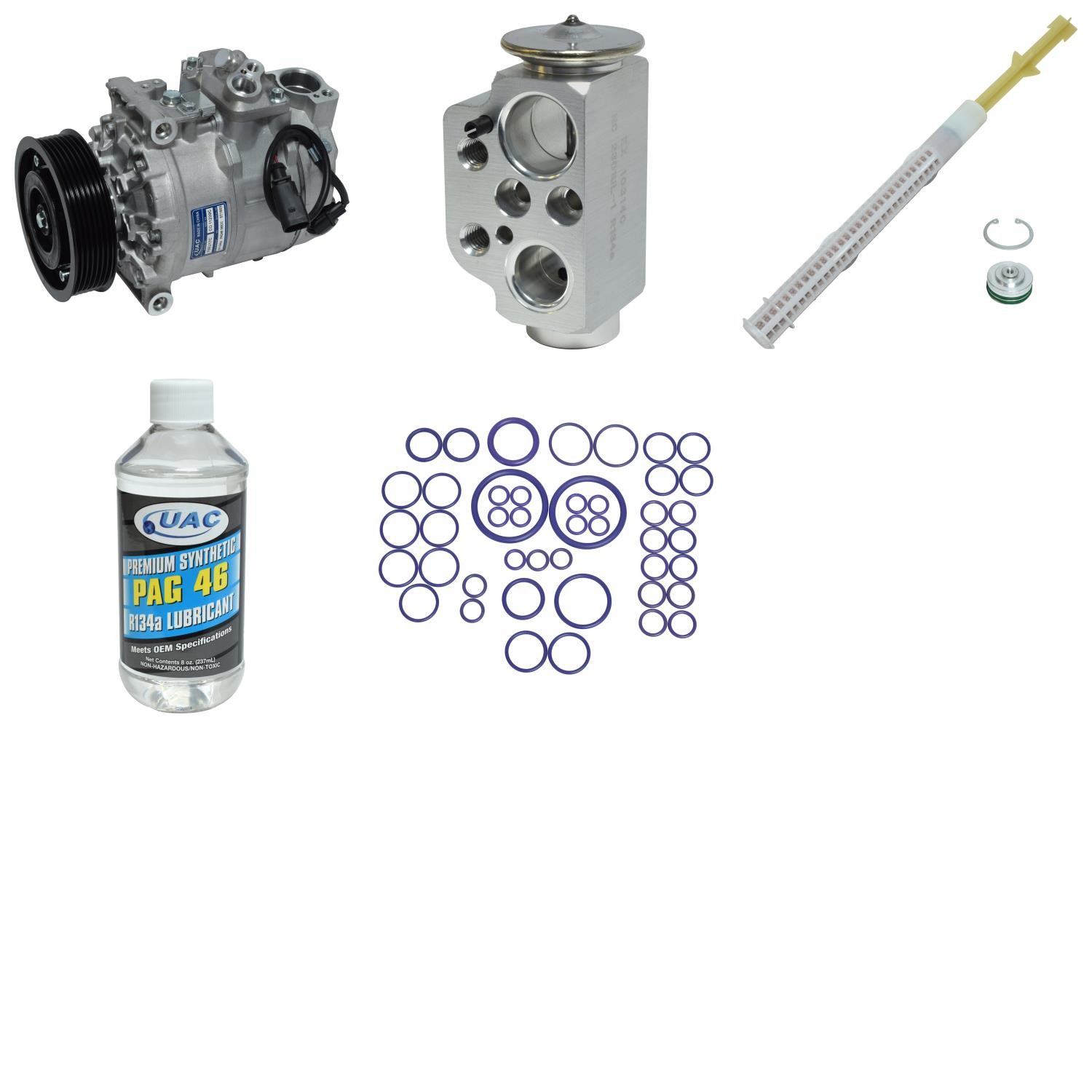 UAC 2010 Audi Q7 Luxury V6 3.6L A/C Compressor Kit - KT 2905 - 2