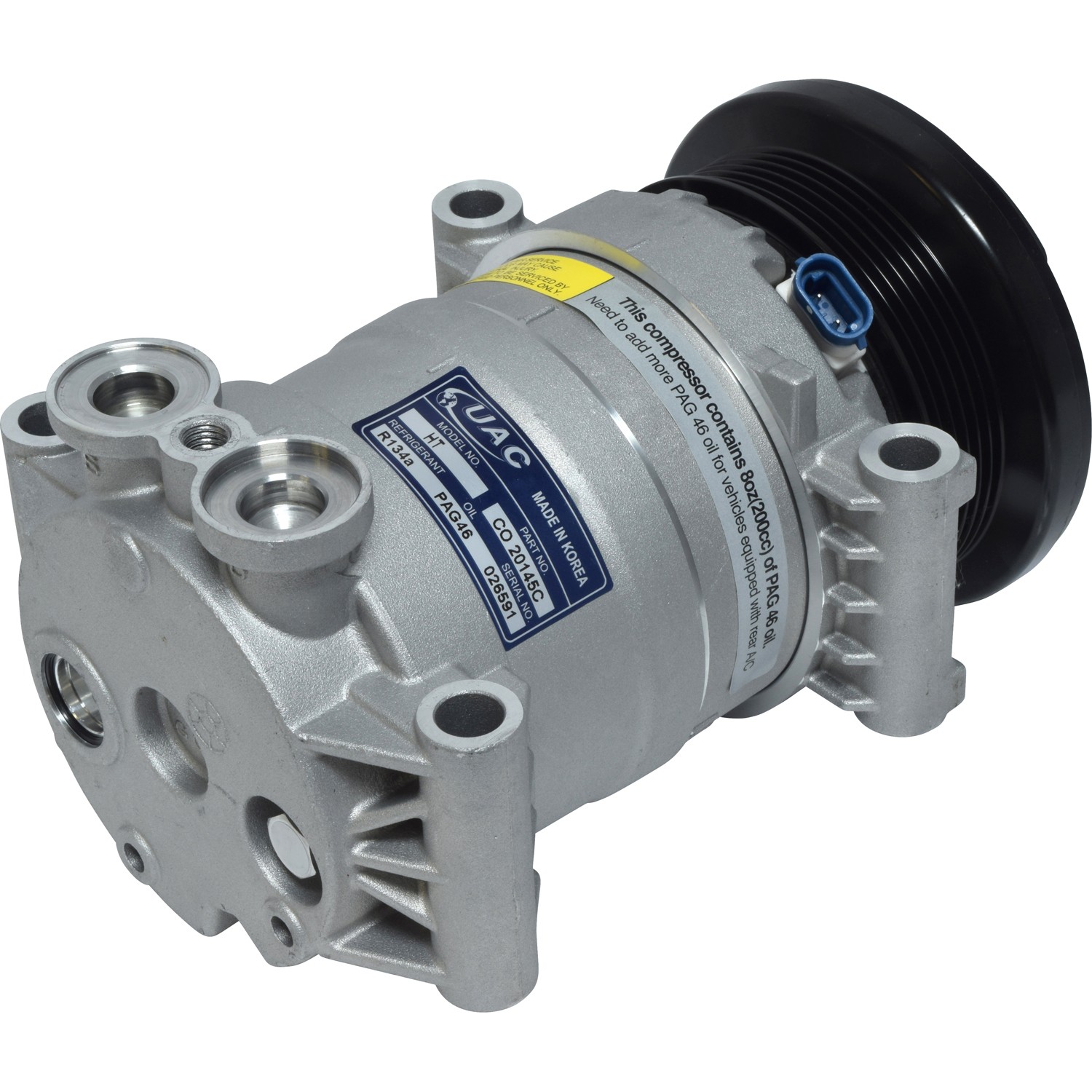 UAC 1999-2000 Chevrolet L30 V8 5.7L A/C Compressor - CO 20145C - 4